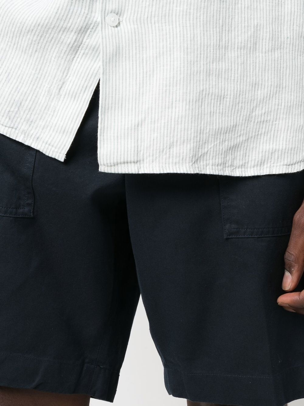 four-pocket tonal-stitching Bermuda shorts - 5