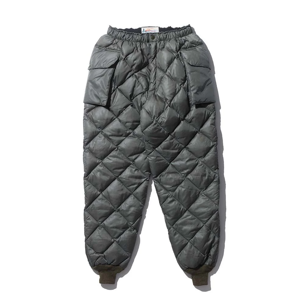 The Real McCoy's Quilted Down Trousers Olive - 1