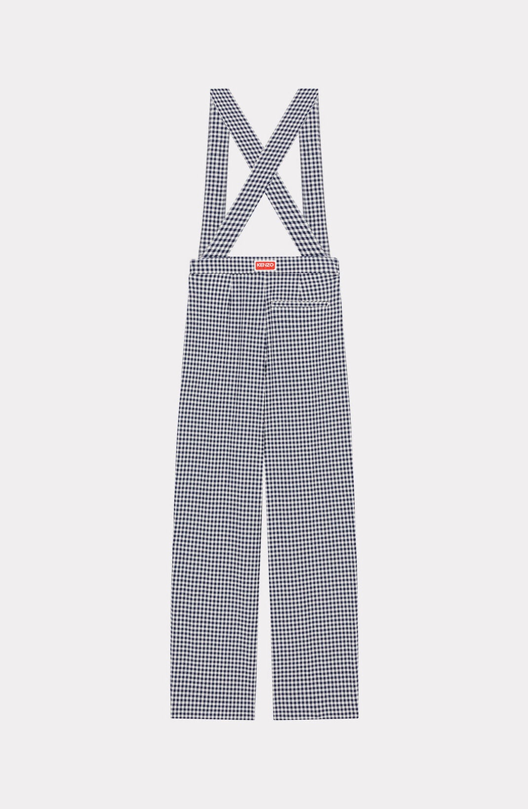 Gingham tie-waist trousers - 2