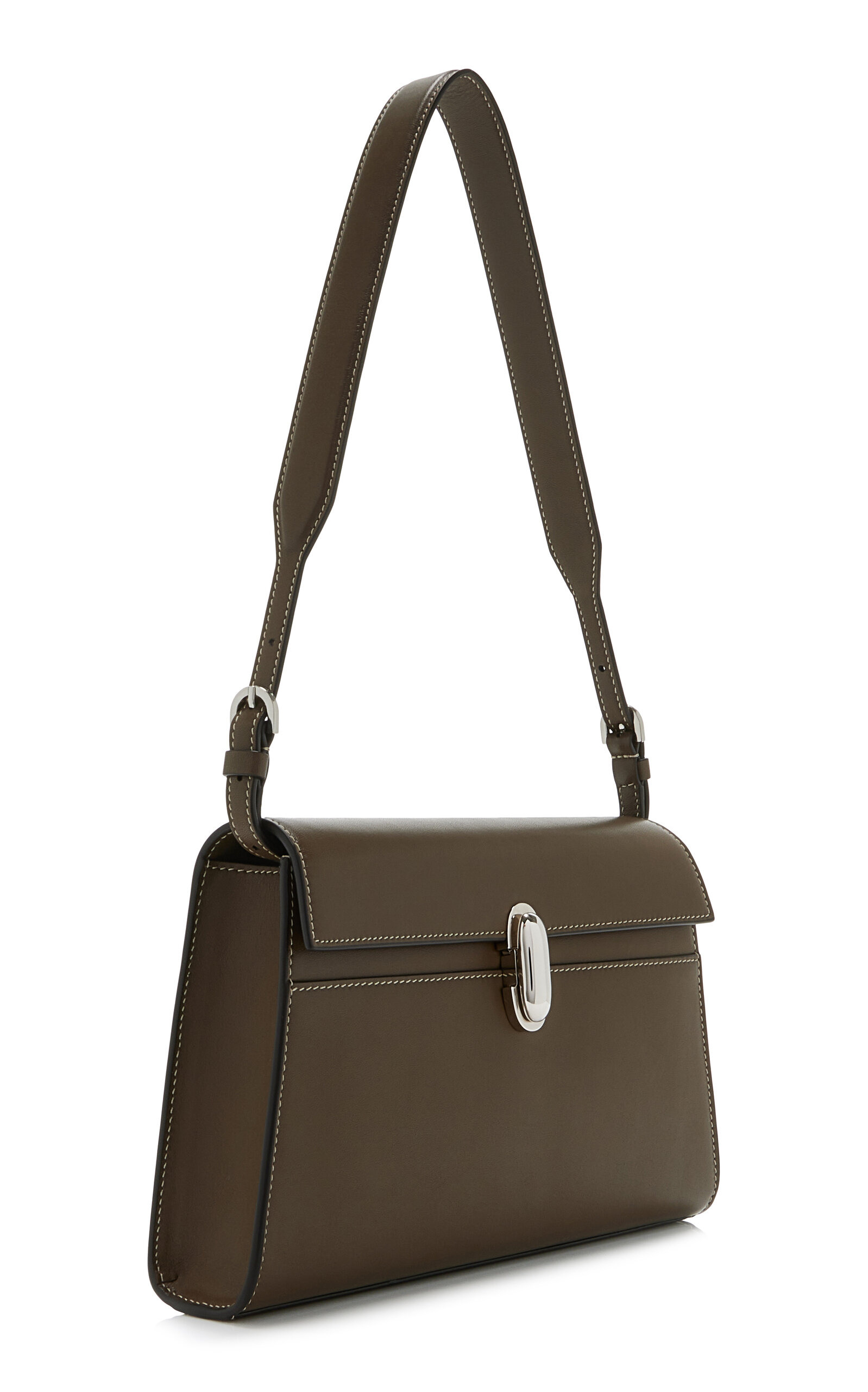 The Symmetry Leather Shoulder Bag brown - 3