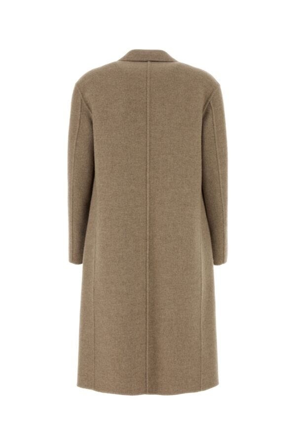 Cappuccino cashmere blend Fedra coat - 2