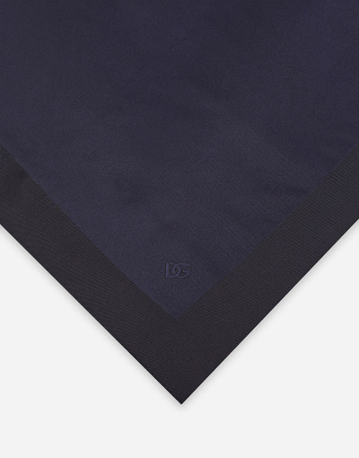 Dolce & Gabbana Silk pocket square with DG logo embroidery outlook