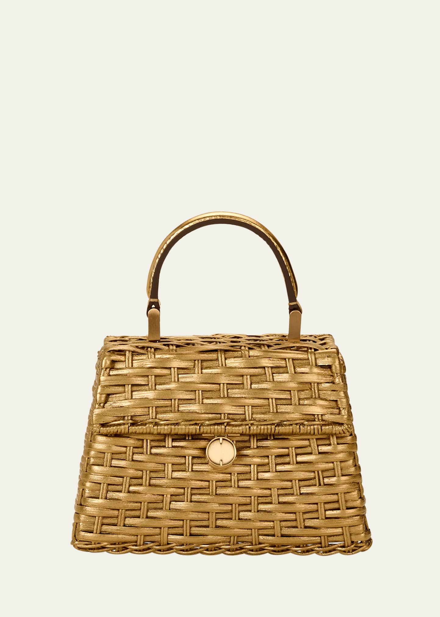 Sybil Nano Metallic Woven Crossbody Bag - 1