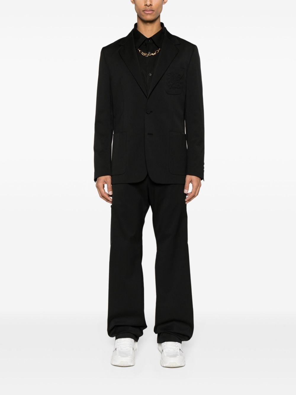 Palm Angels Monogram Loose Pants Black - 4