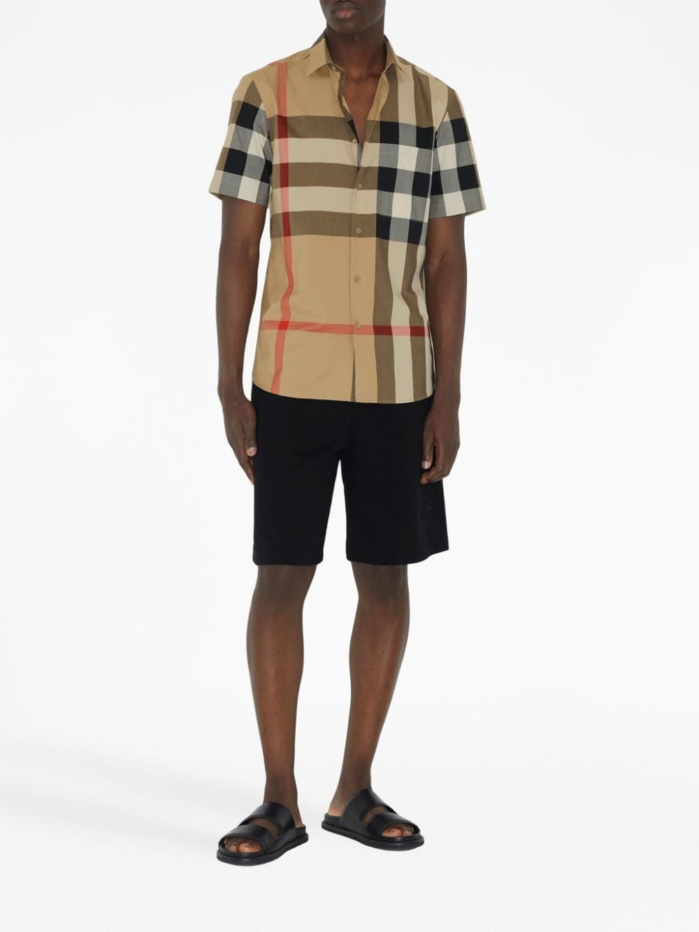 checkered short-sleeved shirt - 2