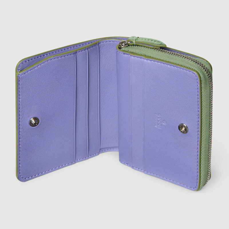 Bi-color GG Marmont mini zip wallet 4