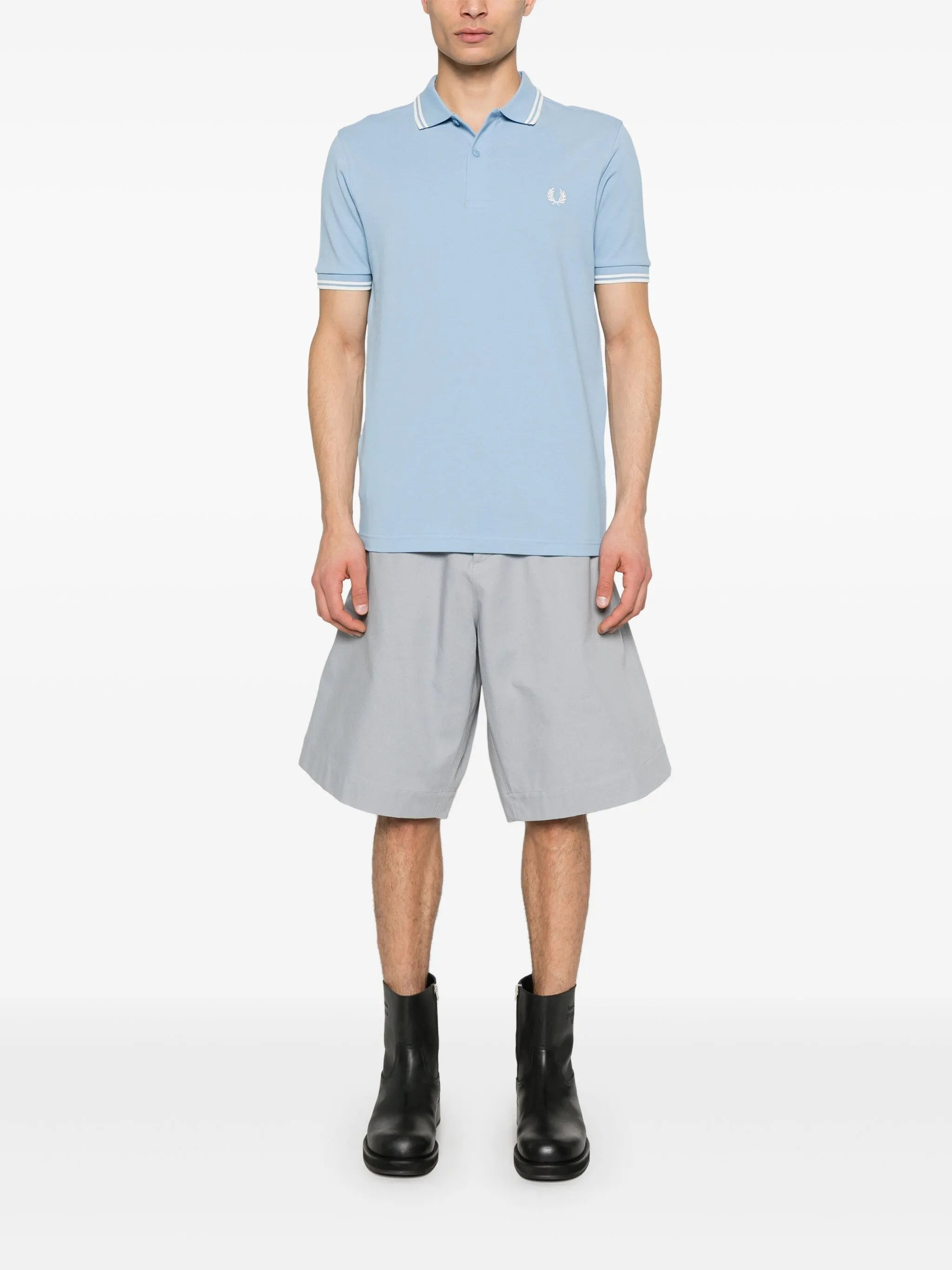 x Fred Perry striped-trim polo shirt - 2