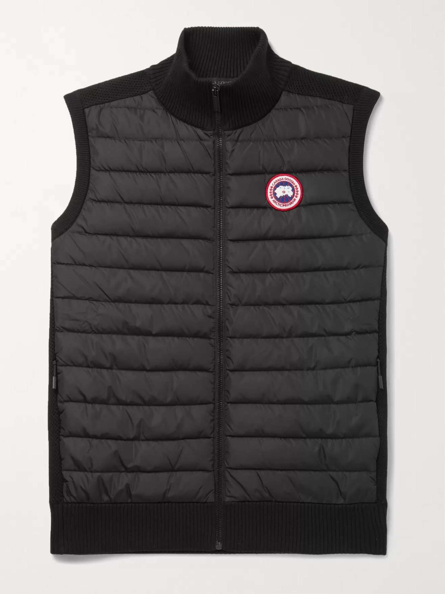 HyBridge Slim-Fit Merino Wool and Quilted Nylon Down Gilet - 1