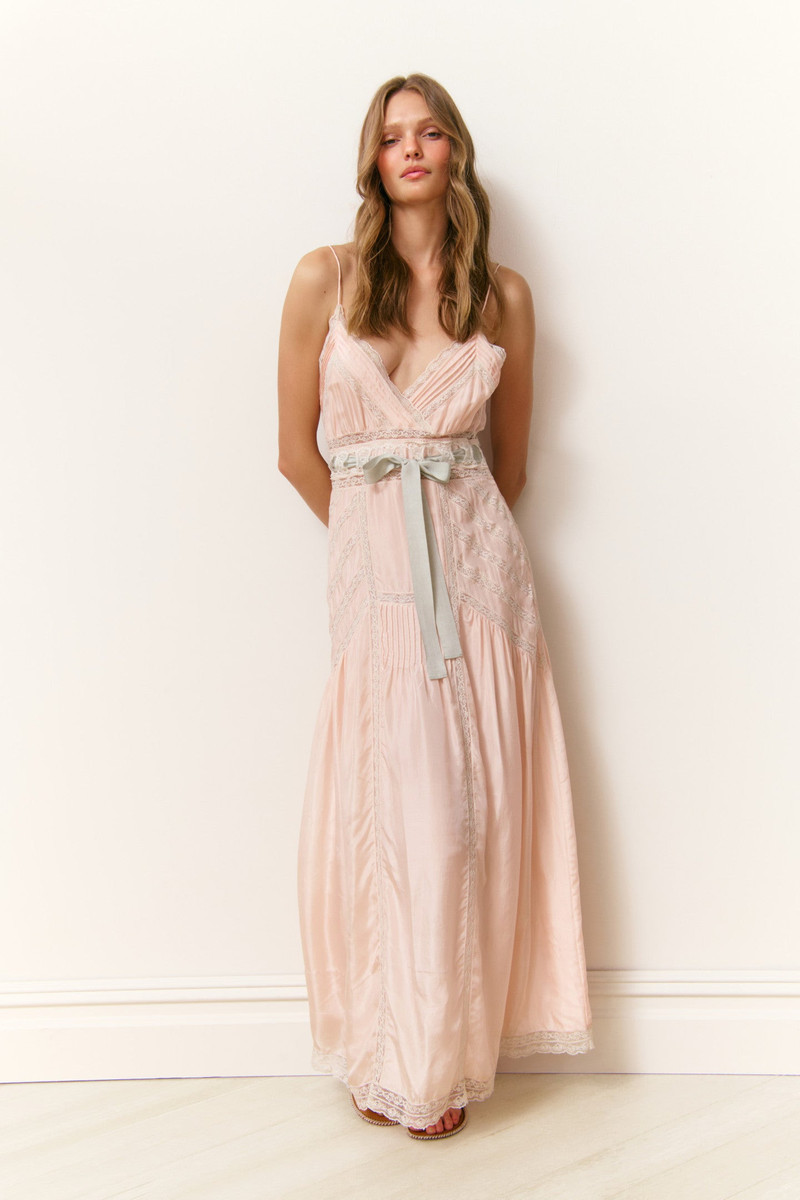 Arlissa Silk Lace-Detailed Maxi Dress 6