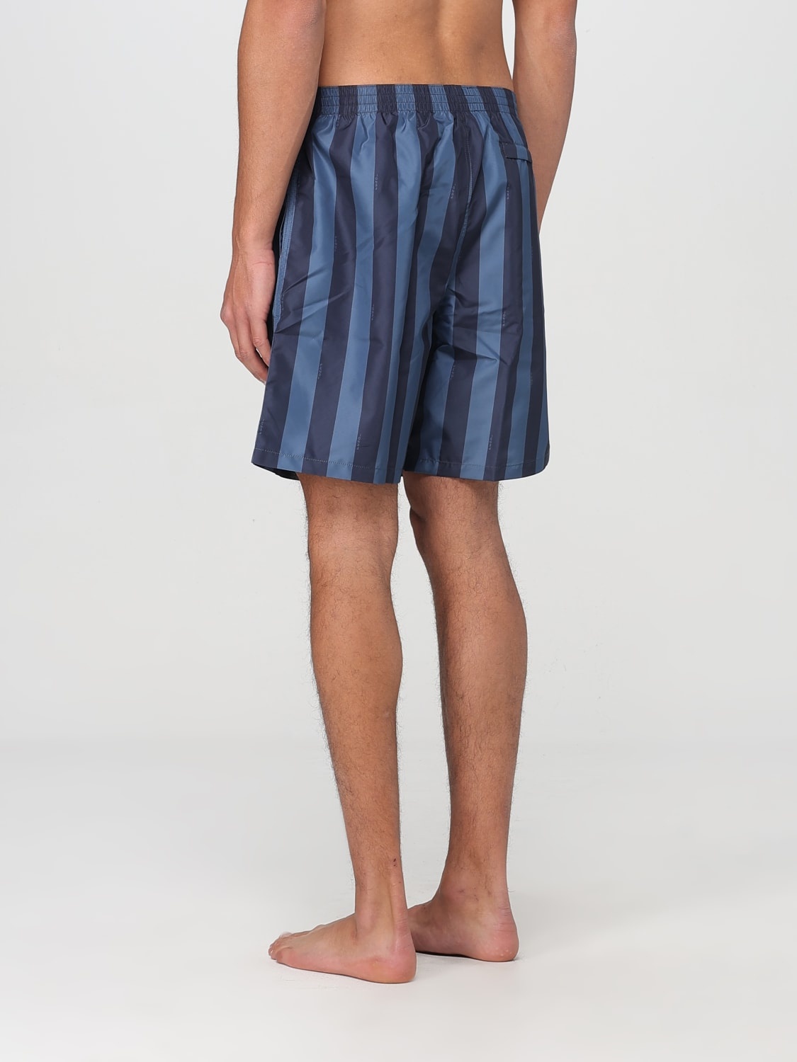 Fendi striped nylon swim shorts - 2