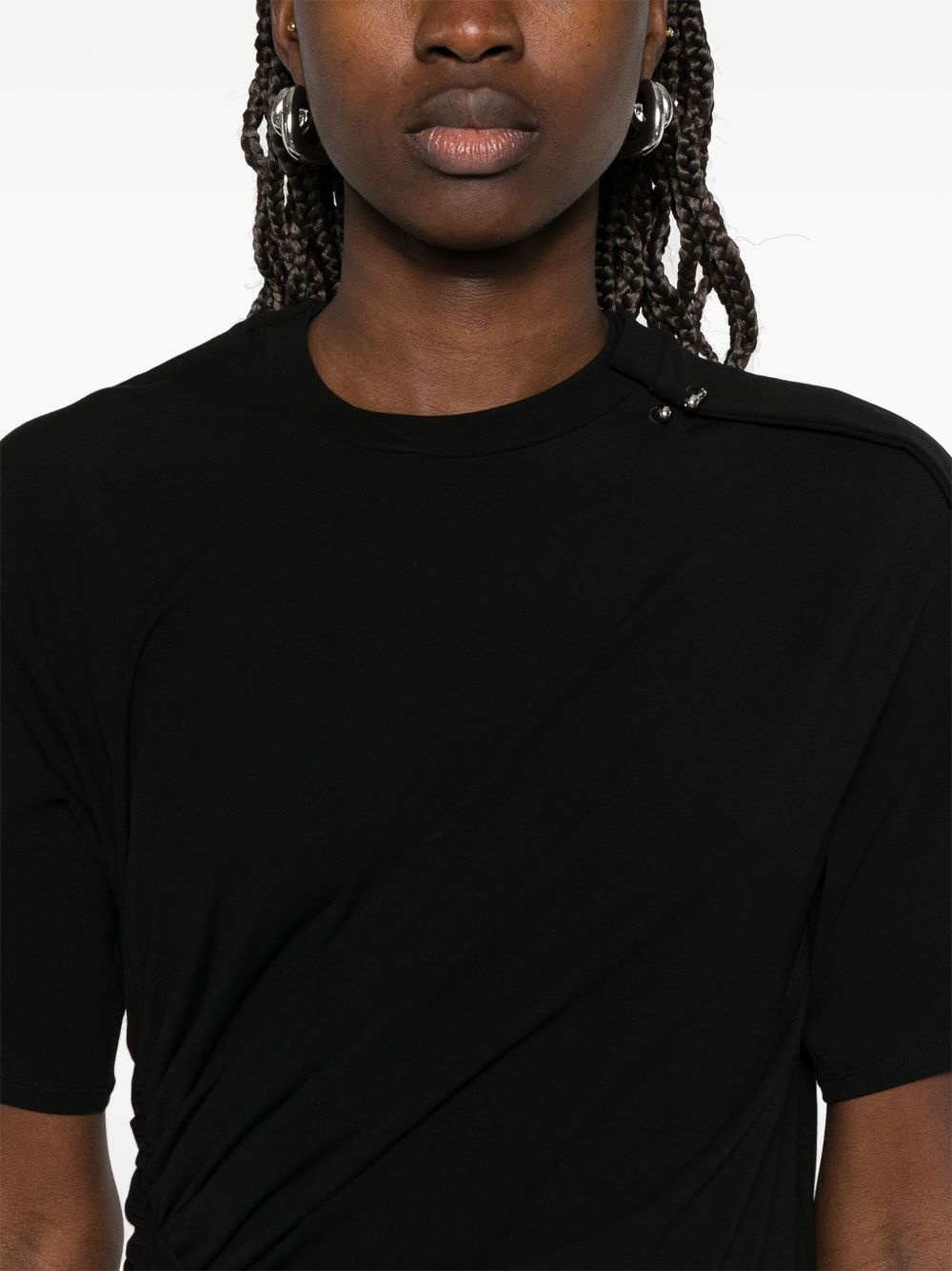piercing-detail midi dress - 5