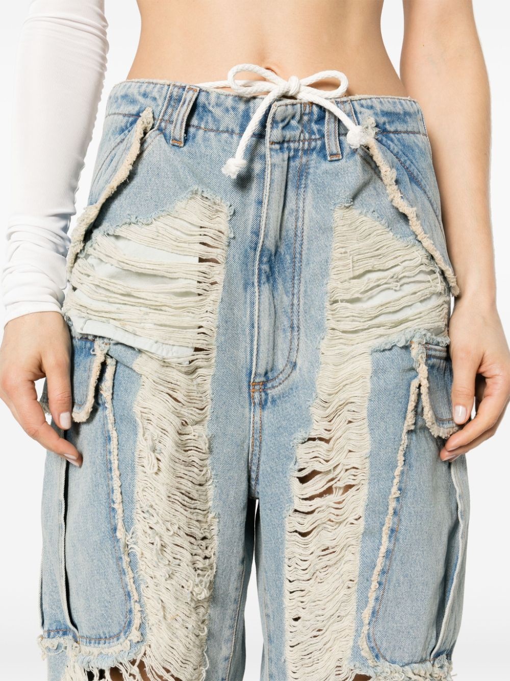Vivi distressed wide-leg jeans - 5