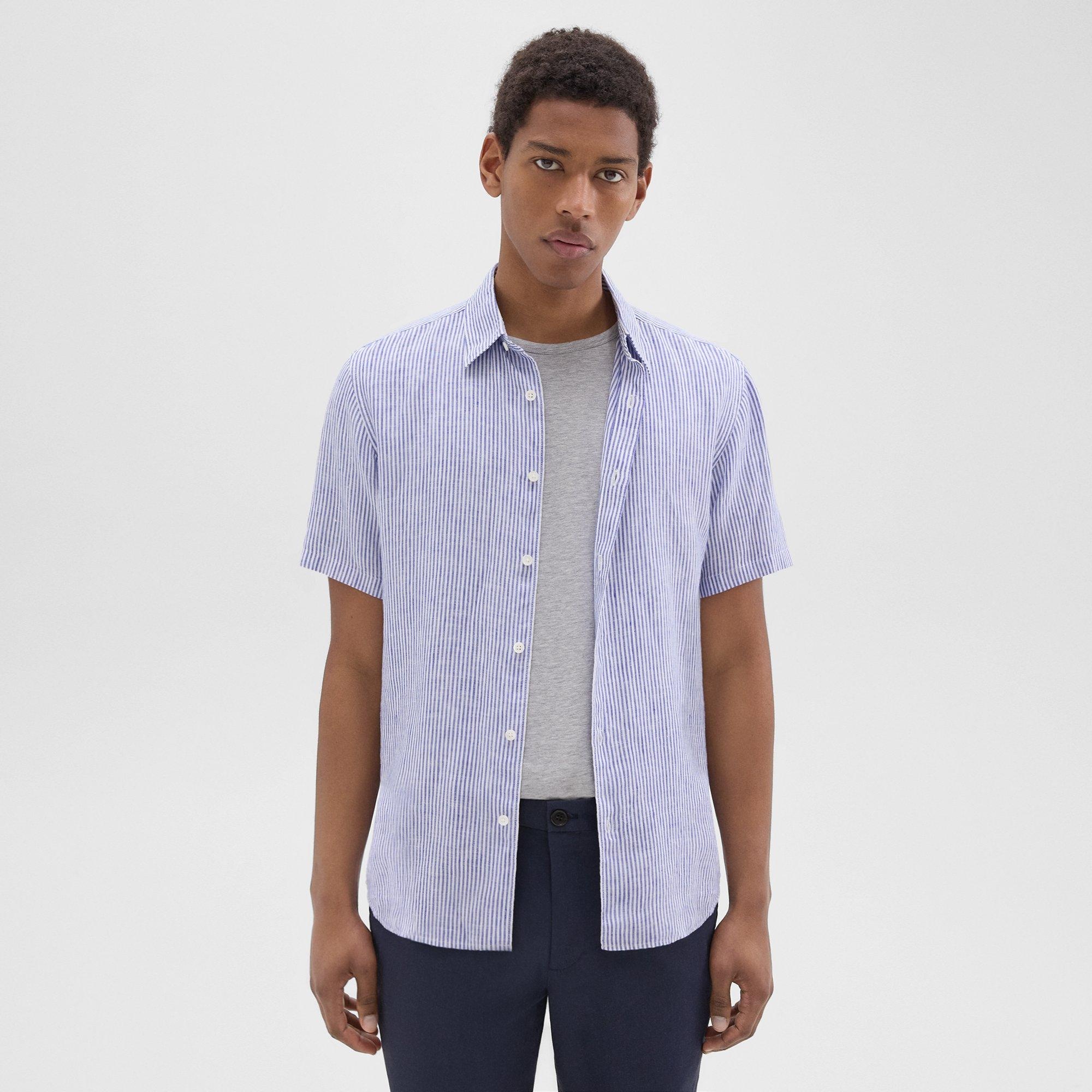 Irving Short-Sleeve Shirt in Relaxed Linen - 2