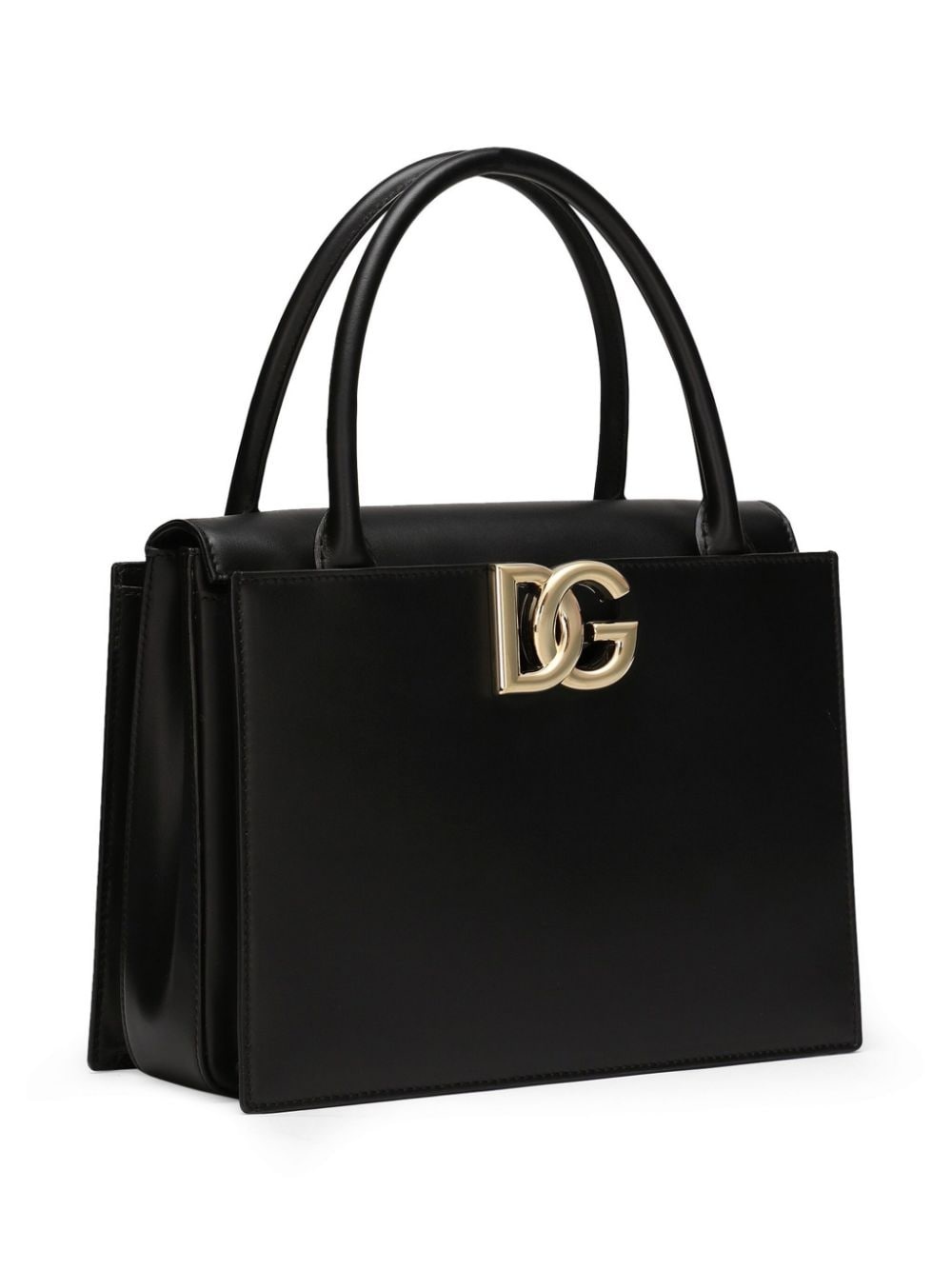 logo-plaque leather tote bag - 4