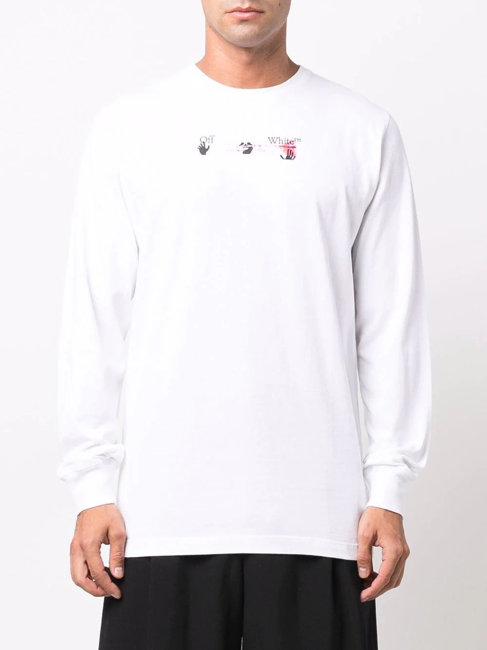 Arrow logo-print long-sleeve T-shirt - 3