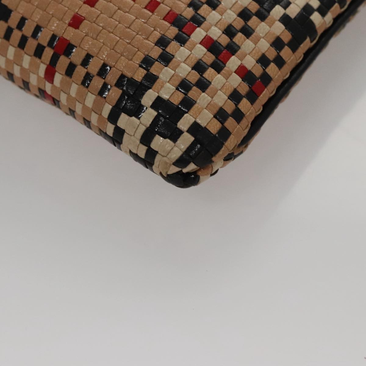 Burberry Nova Check Blue Label Hand Bag Leather Beige - 16