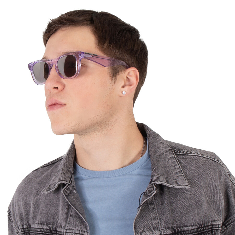 Burberry Light Grey Mirror Silver Square Men's Sunglasses BE4426 40956G 50 - 2