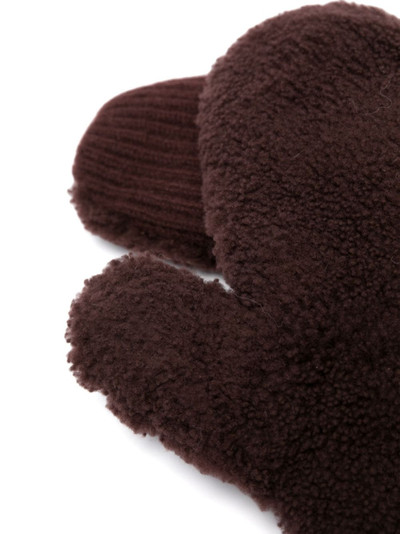 Yves Salomon wool-cashmere mittens outlook