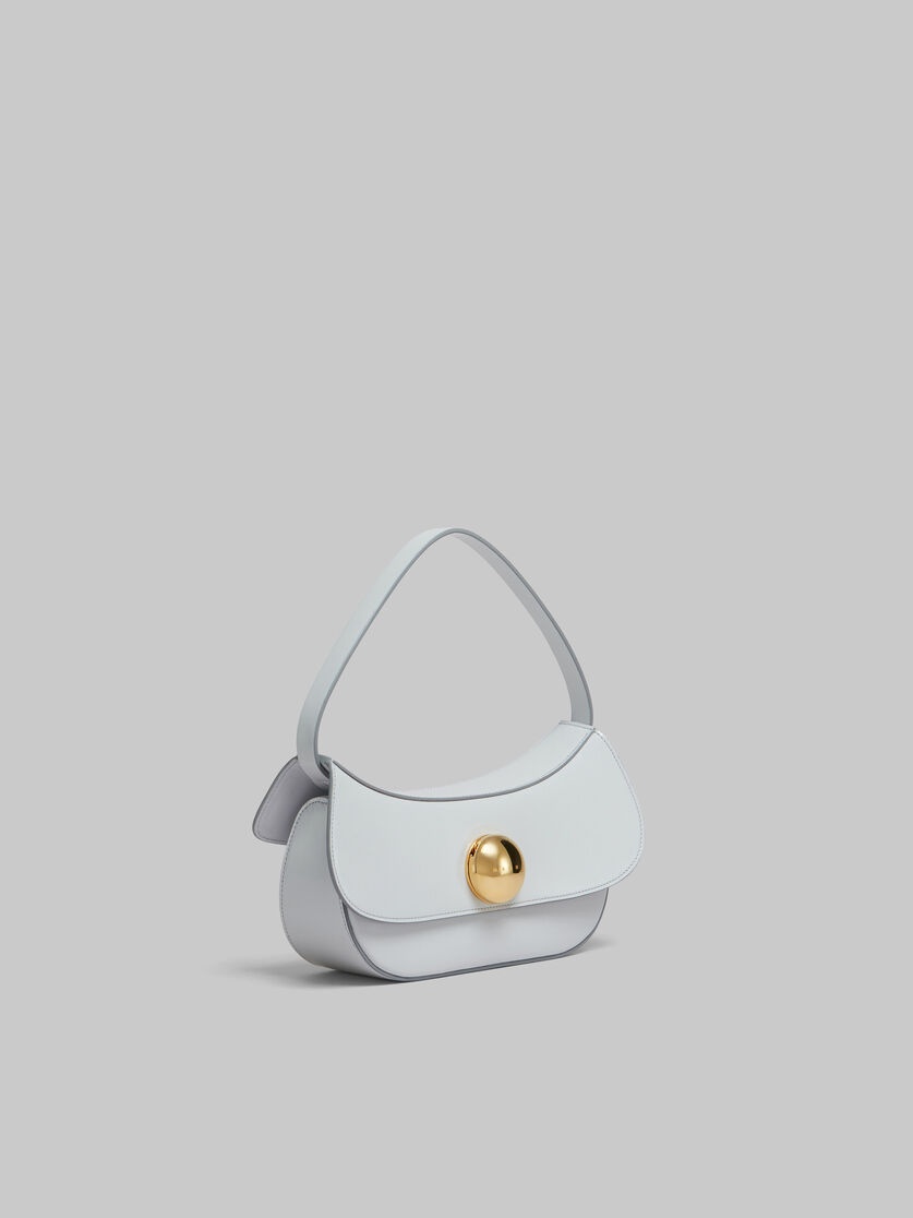 GREY LEATHER BUTTERFLY MEDIUM HOBO BAG - 6