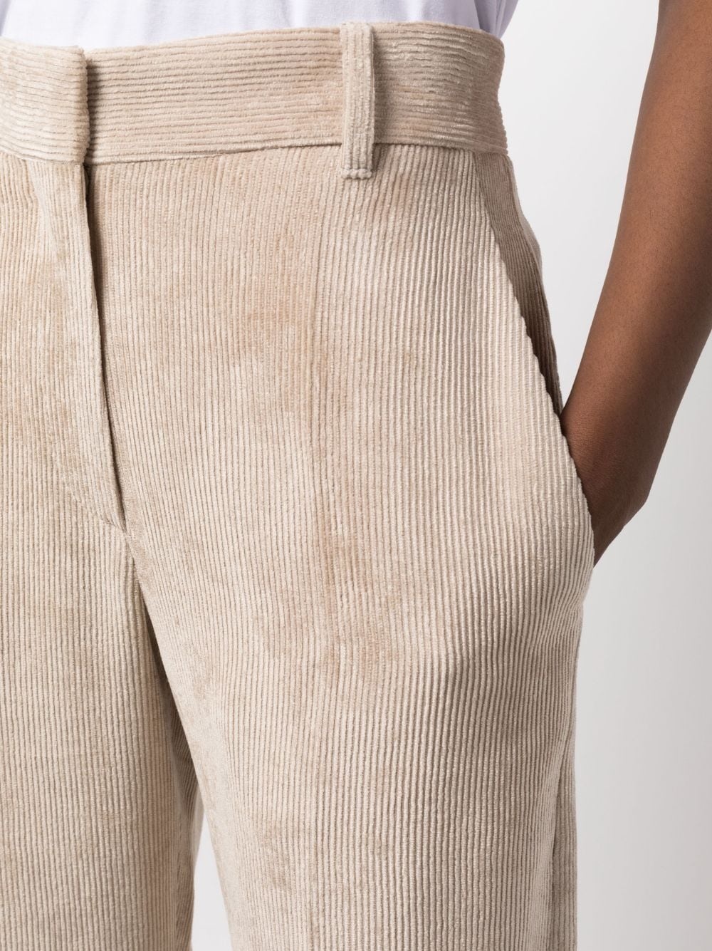 corduroy wide-leg trousers - 5