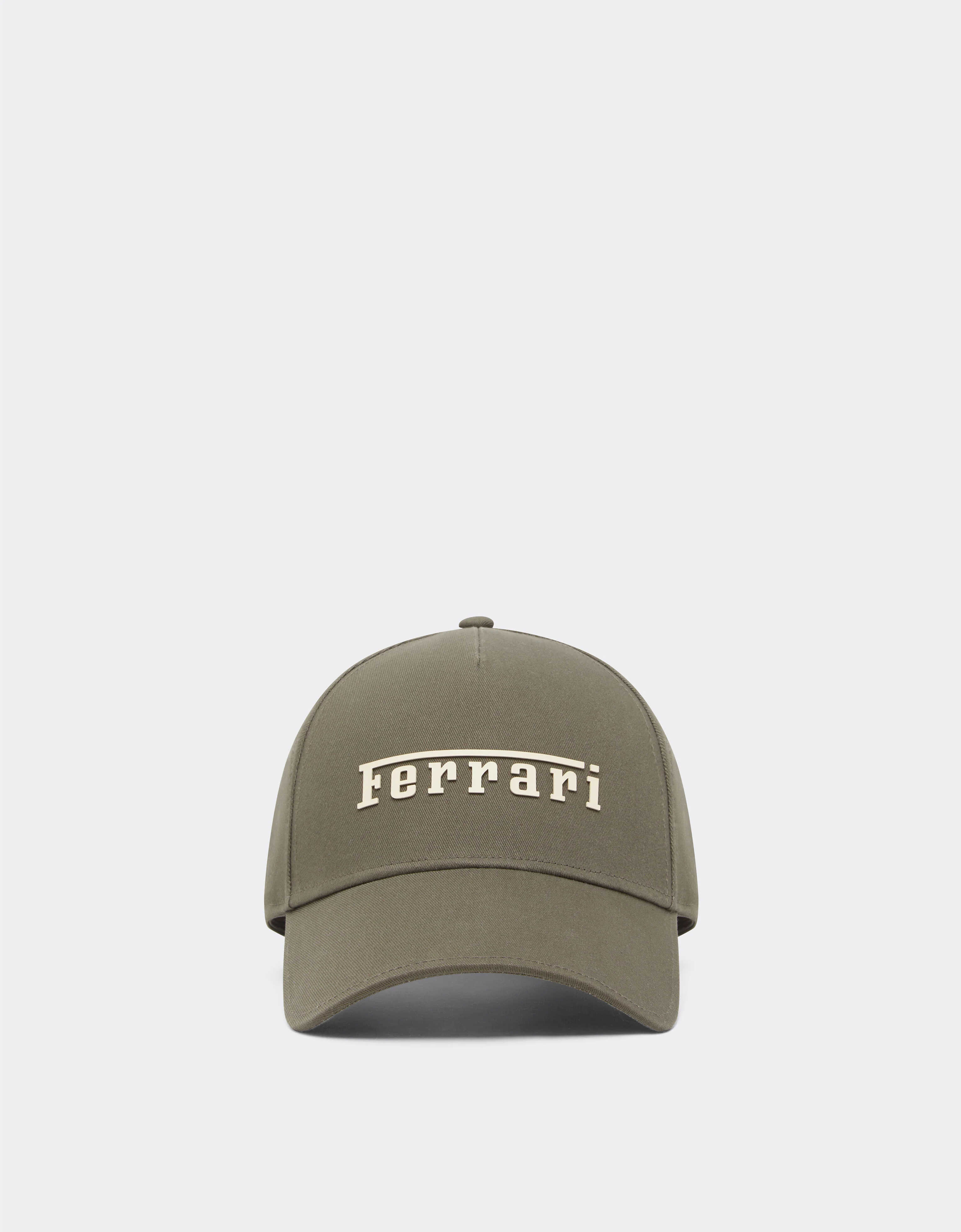 Baseball cap with rubberized Ferrari logo - 1