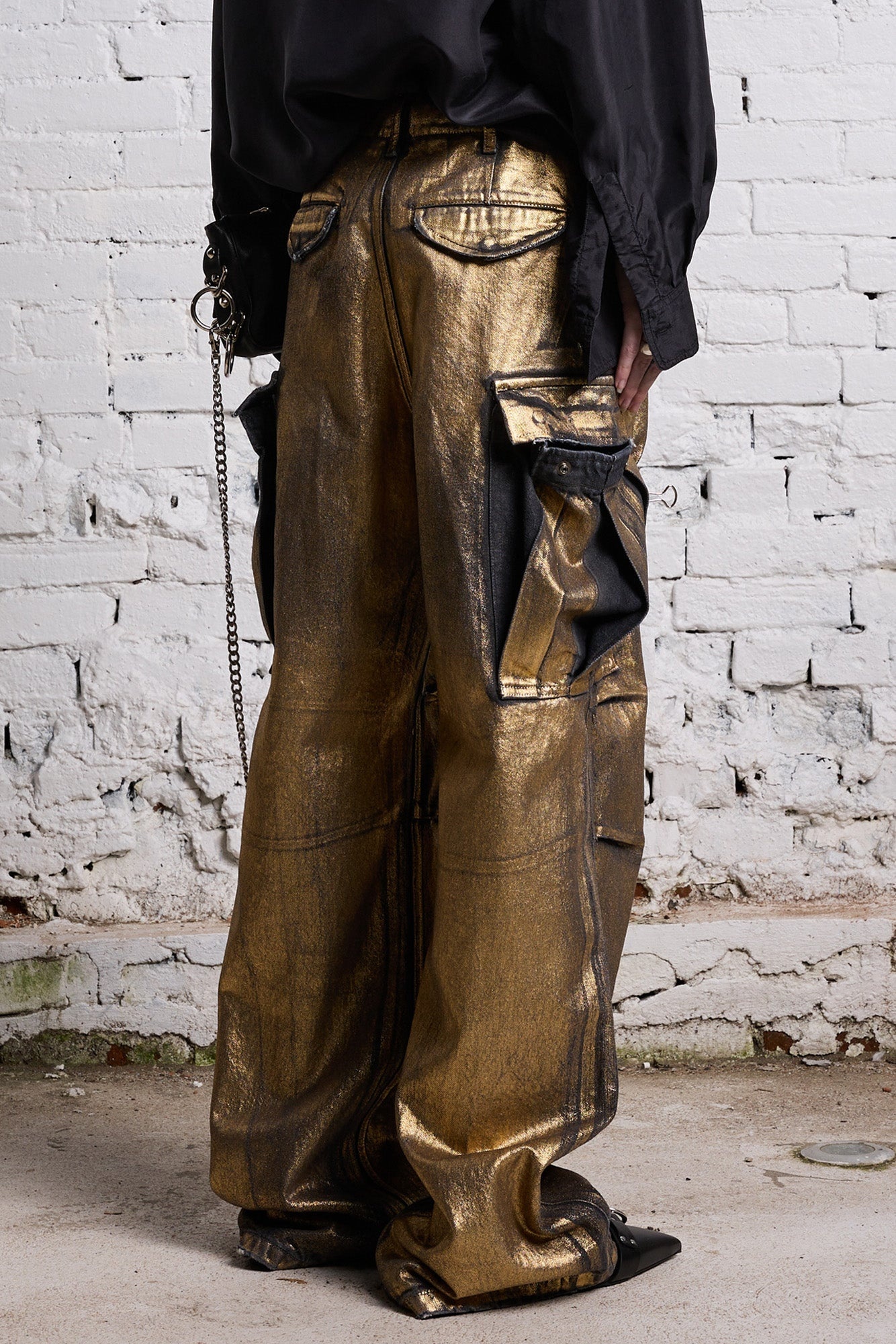 WIDE LEG CARGO - VINTAGE GILDED BLACK - 7