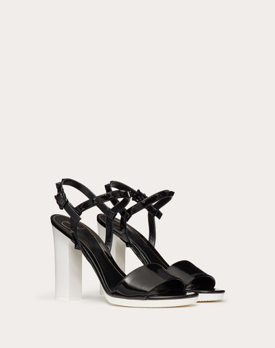 Valentino WHITE WAVE Patent Leather Sandal 110mm / 4.3 in. outlook