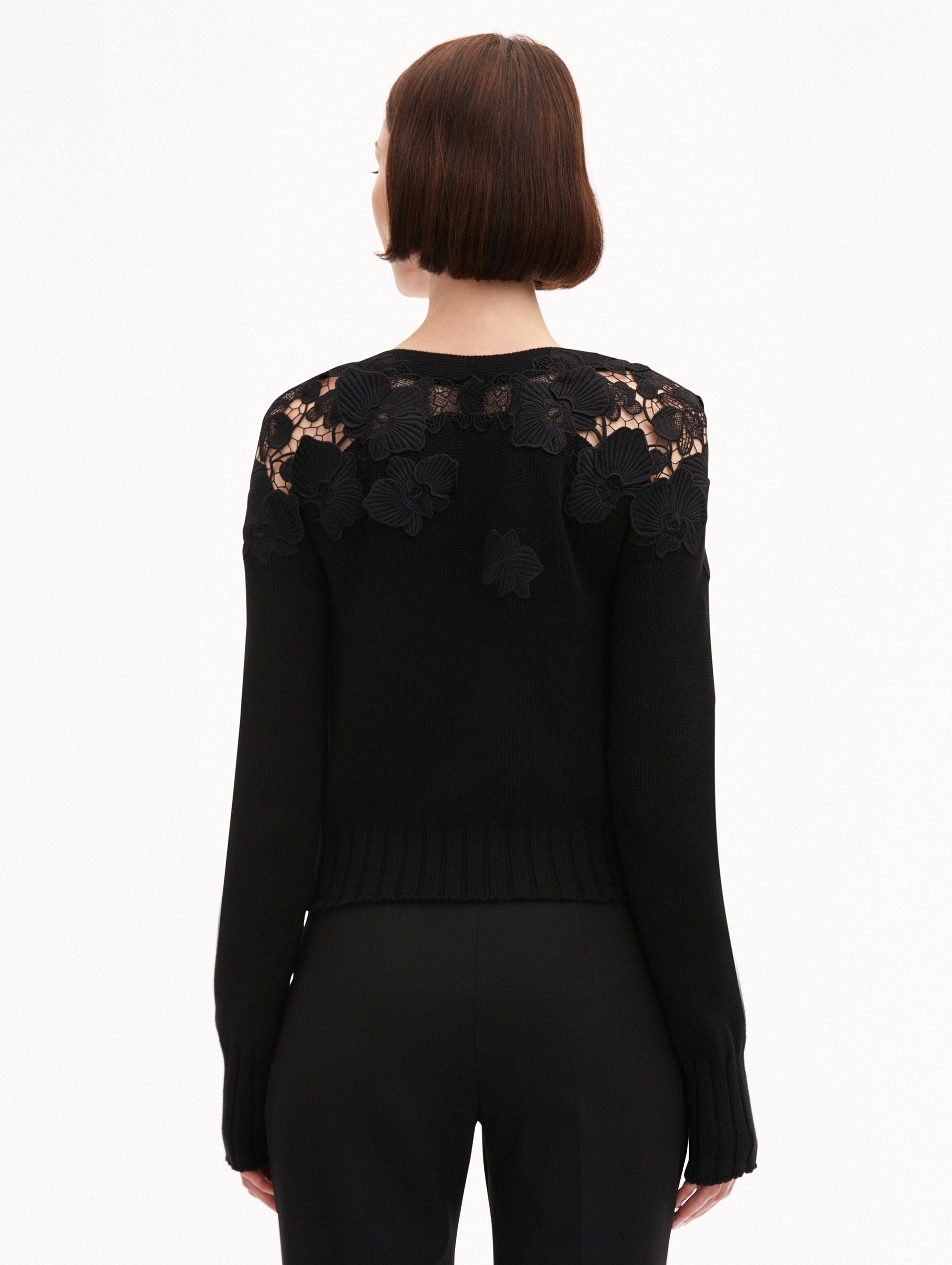 FLORAL GUIPURE LACE CARDIGAN - 4
