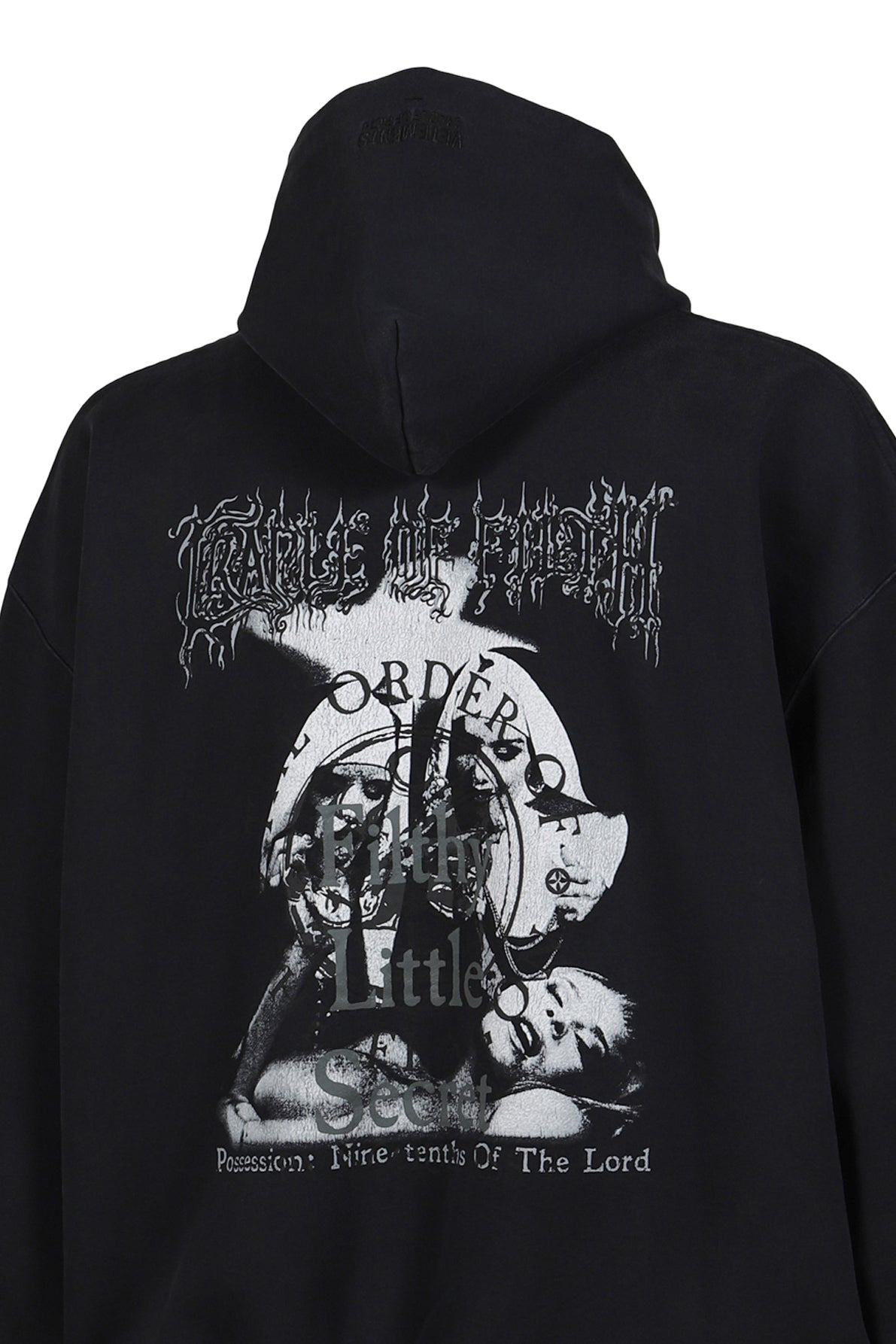 COF FILTHY SECRET OVERSIZED HOODIE / WASHED BLK - 10