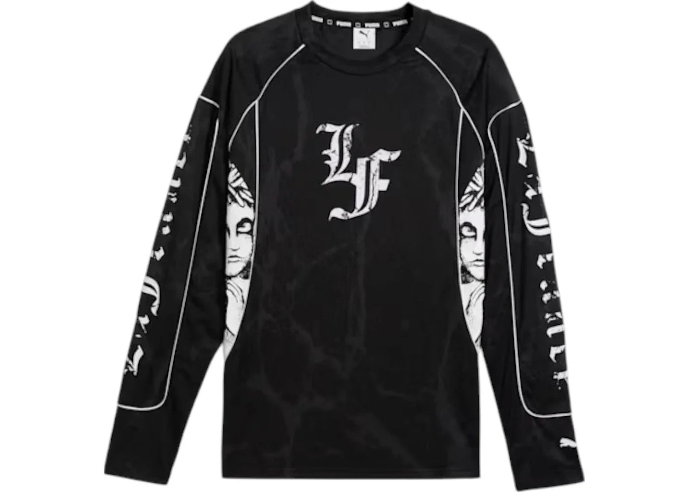 Puma Lamelo Ball LaFrance Written in Chrome Jersey Black/Flat Medium Gray AOP - 1