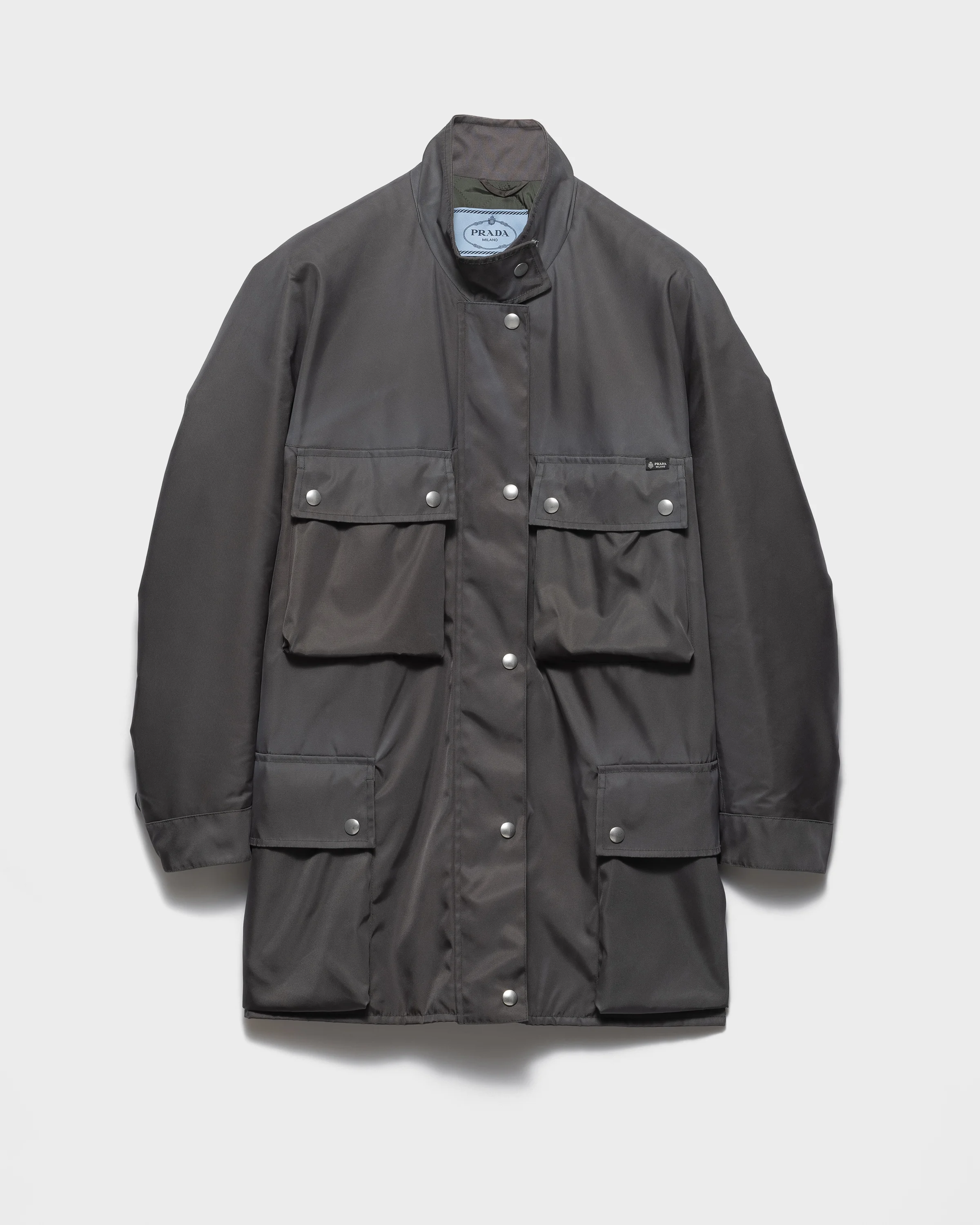 Washed Re-Nylon rain jacket - 1
