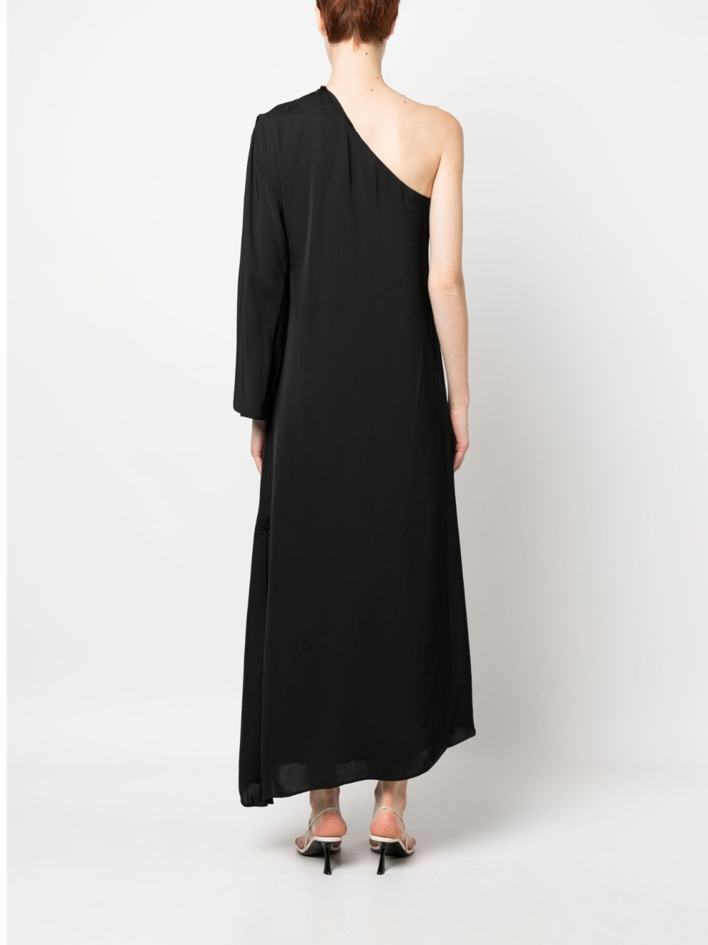 one-shoulder asymmetric long dress - 4