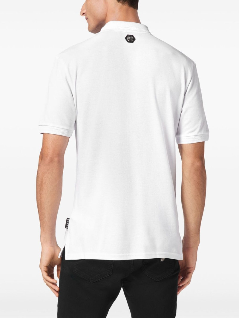Tattoo-embroidered polo shirt 4