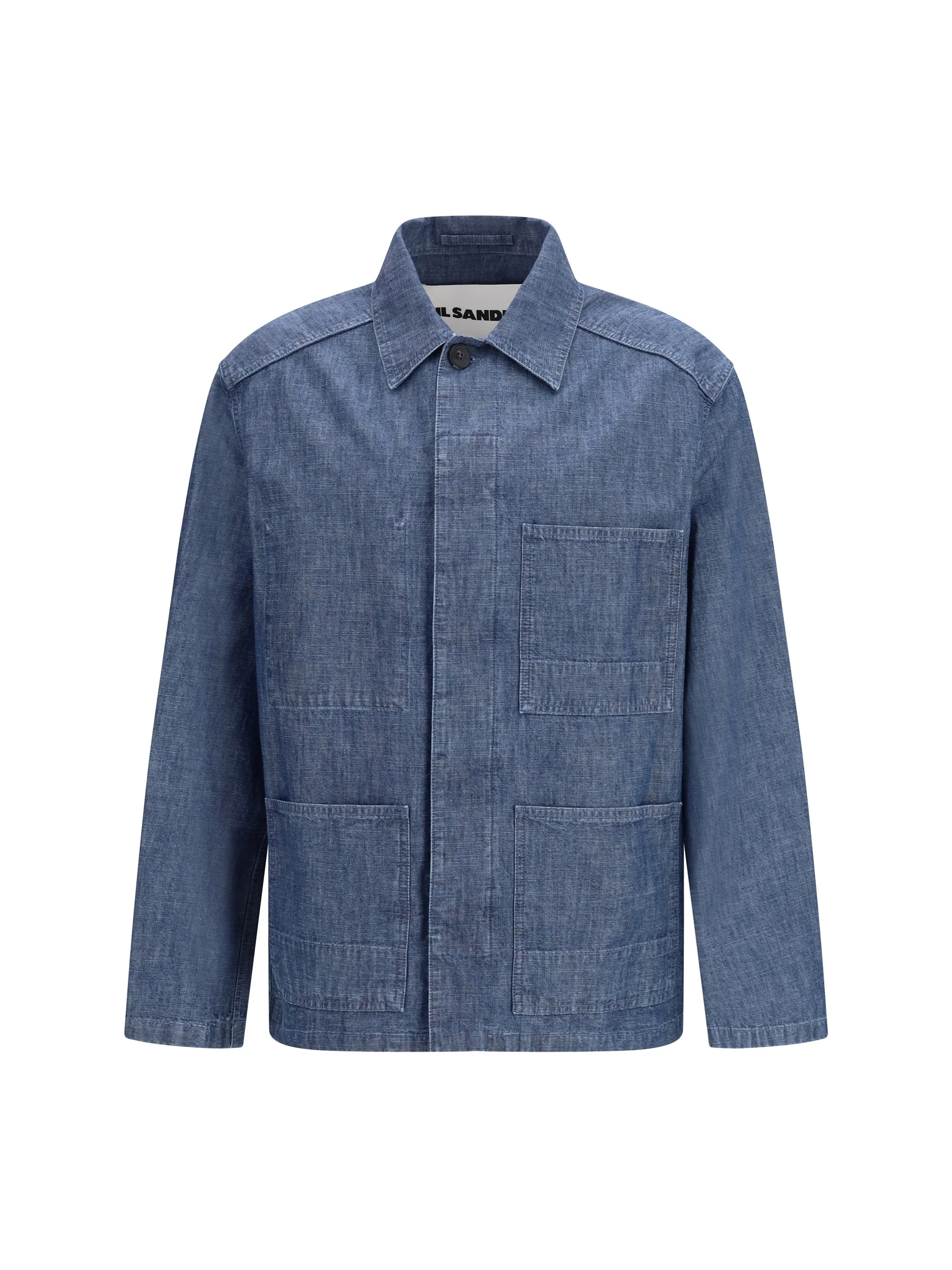 Jil Sander Patch-pocket Chambray Overshirt - 1