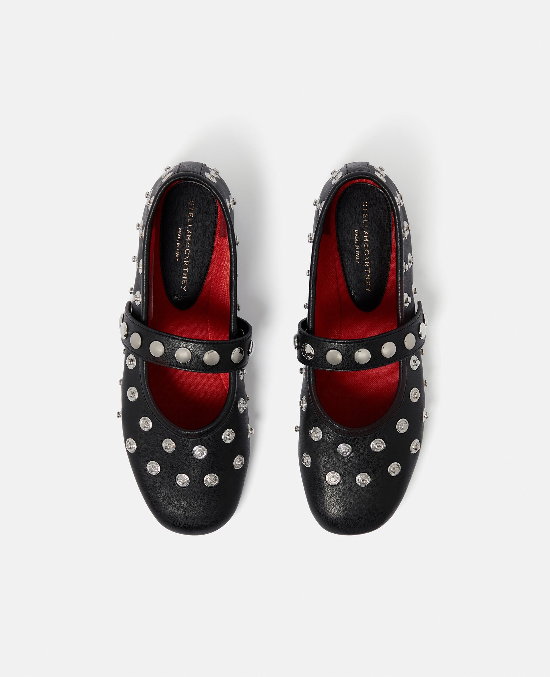 Stella McCartney Ryder Popper-Studded Ballet Flats | REVERSIBLE