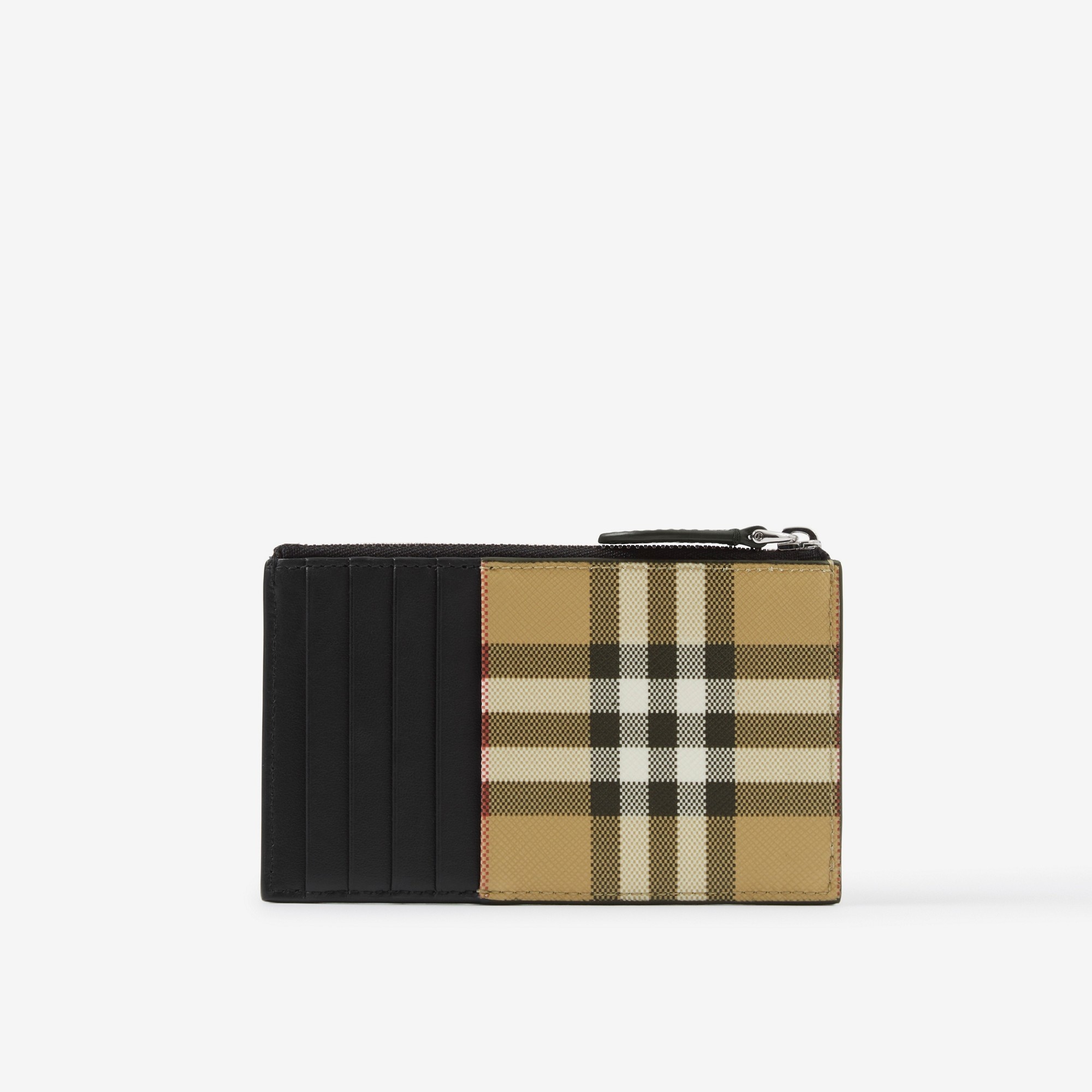 Vintage Check Zip Card Case - 3