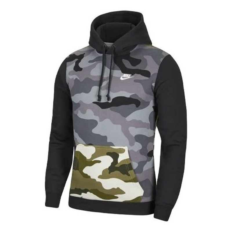 Nike Sportswear 클럽 양털 위장 Colorblock 녹색 육군 녹색 CQ7764-324 - 1