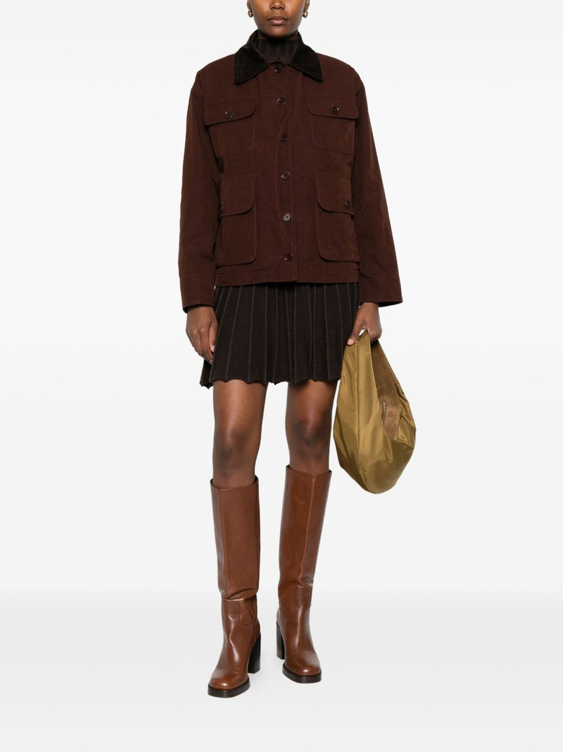 Aspesi corduroy-collar buttoned jacket outlook