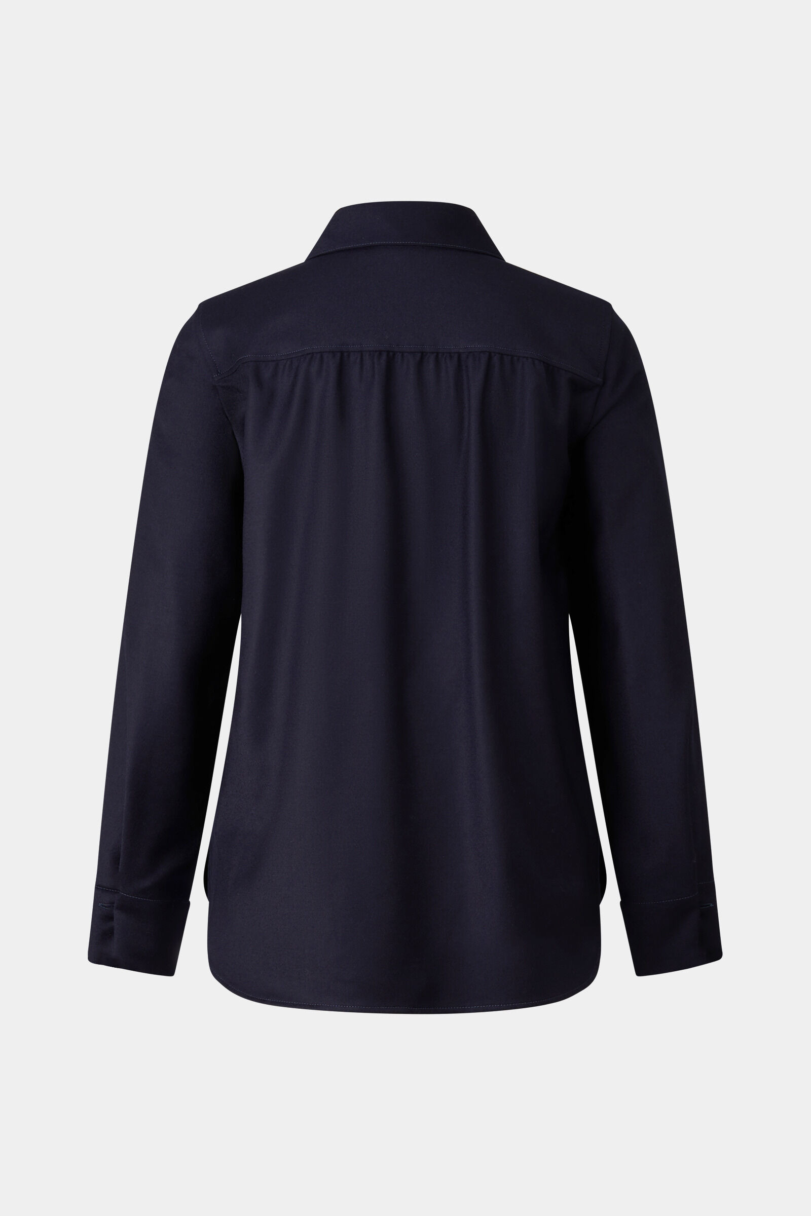 Ariela flannel blouse in Navy blue - 2