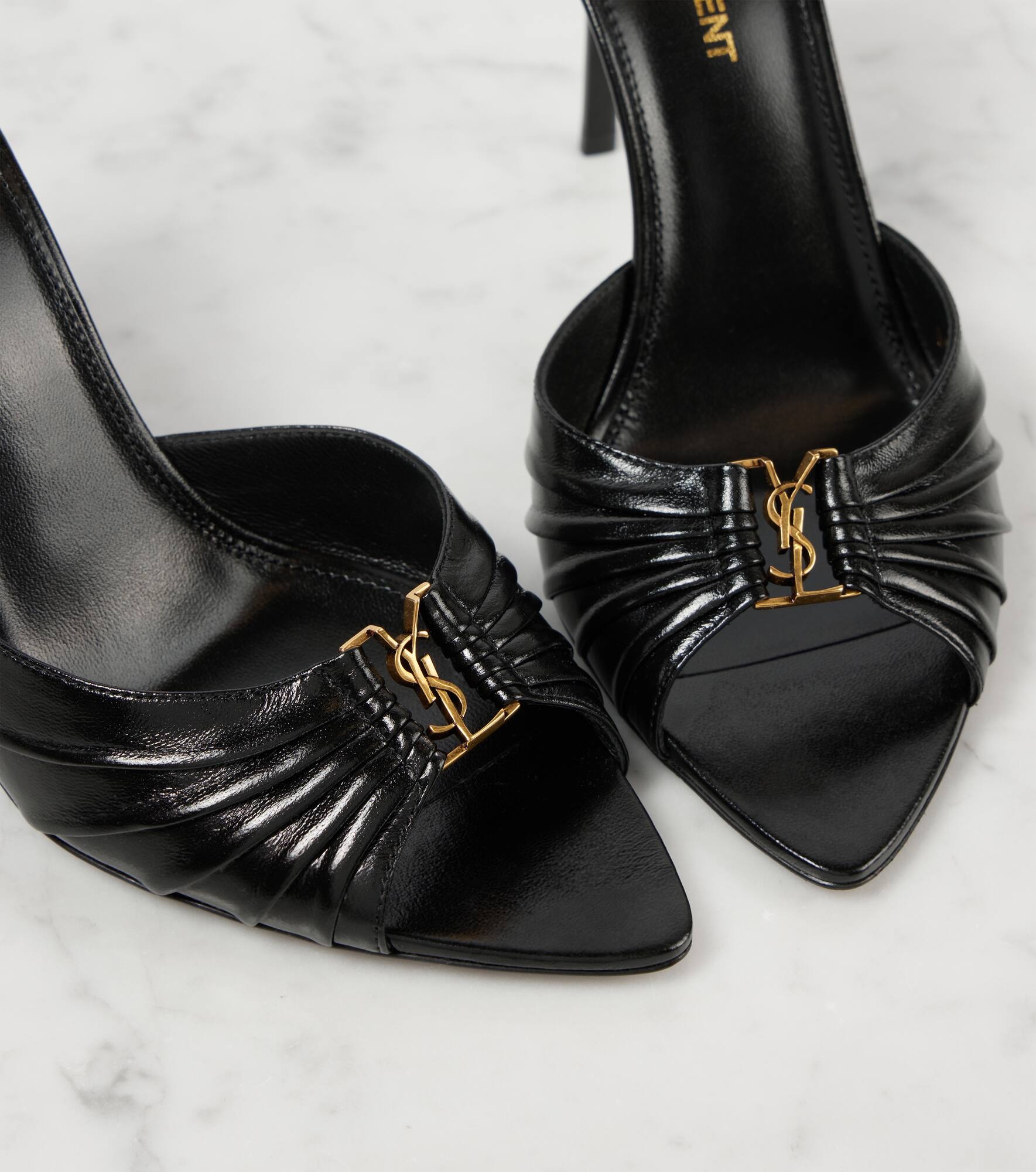 Babylone 90 leather mules - 6
