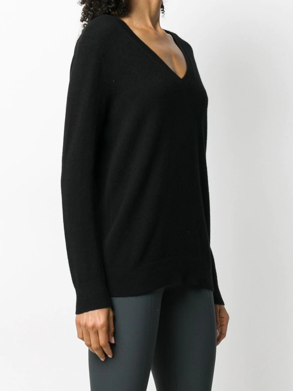 cashmere V-neck jumper - 3