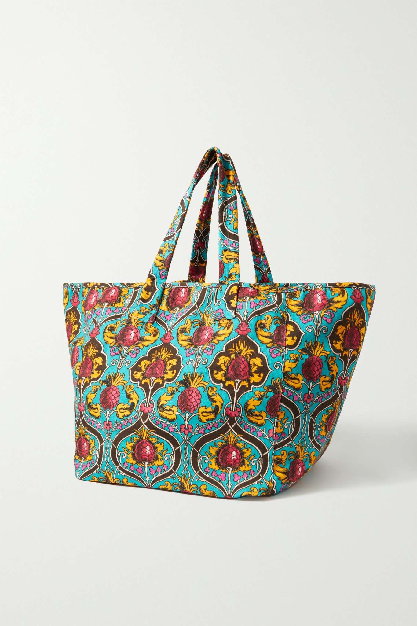 Reversible printed stretch-cotton tote - 3