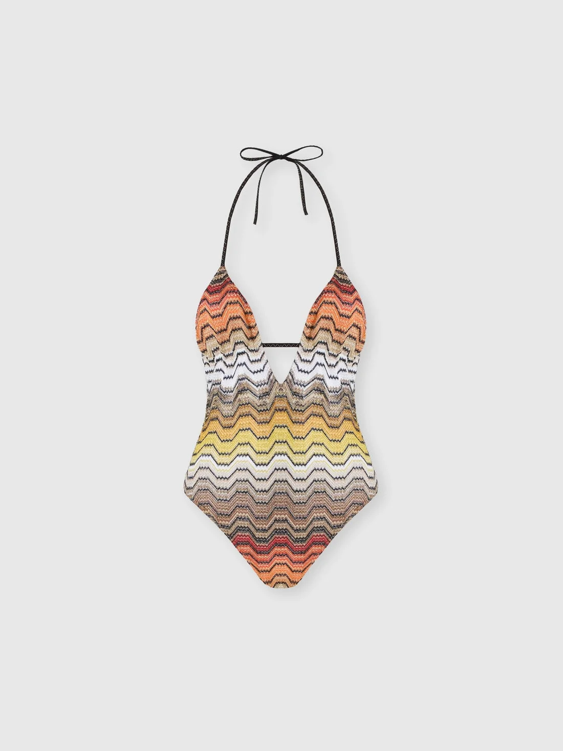 One-piece swimsuit with greek motif - 1