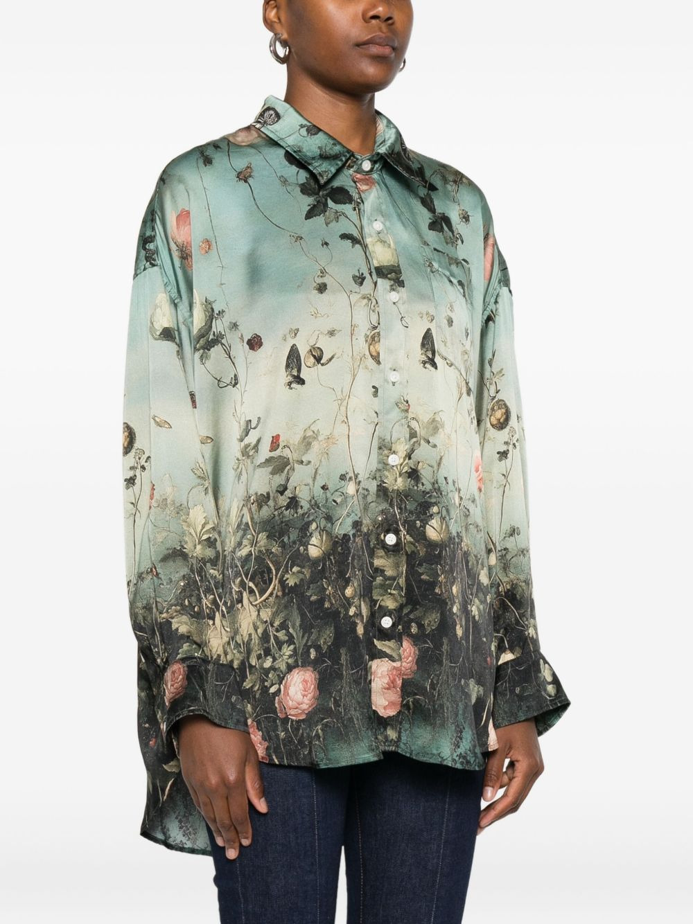 floral-print shirt - 3