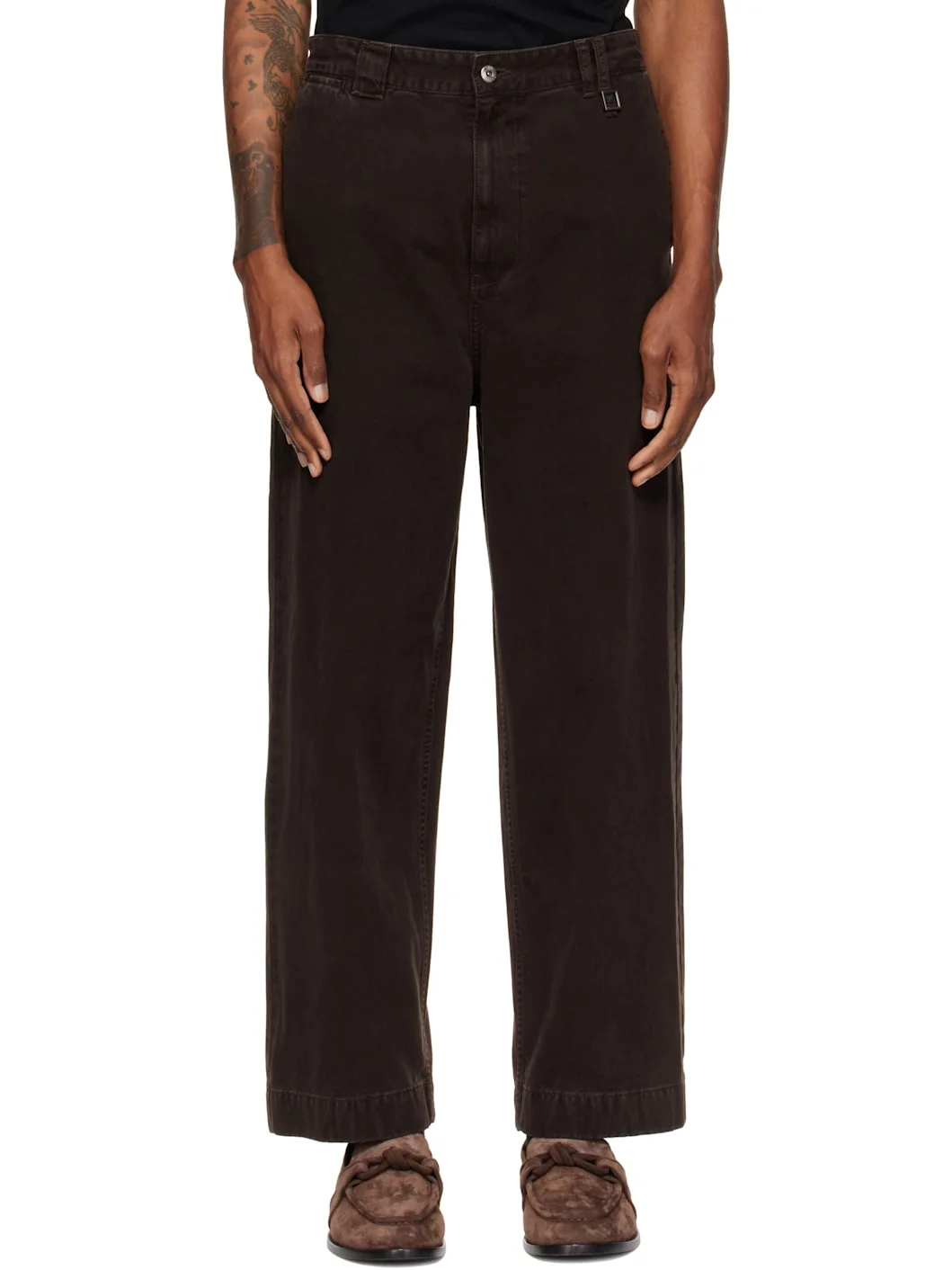 Brown Chino Trousers - 1