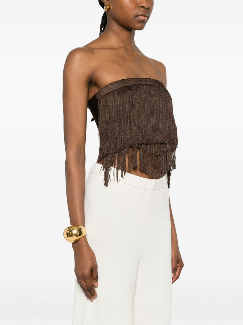 Dara fringe-detail cotton top 3