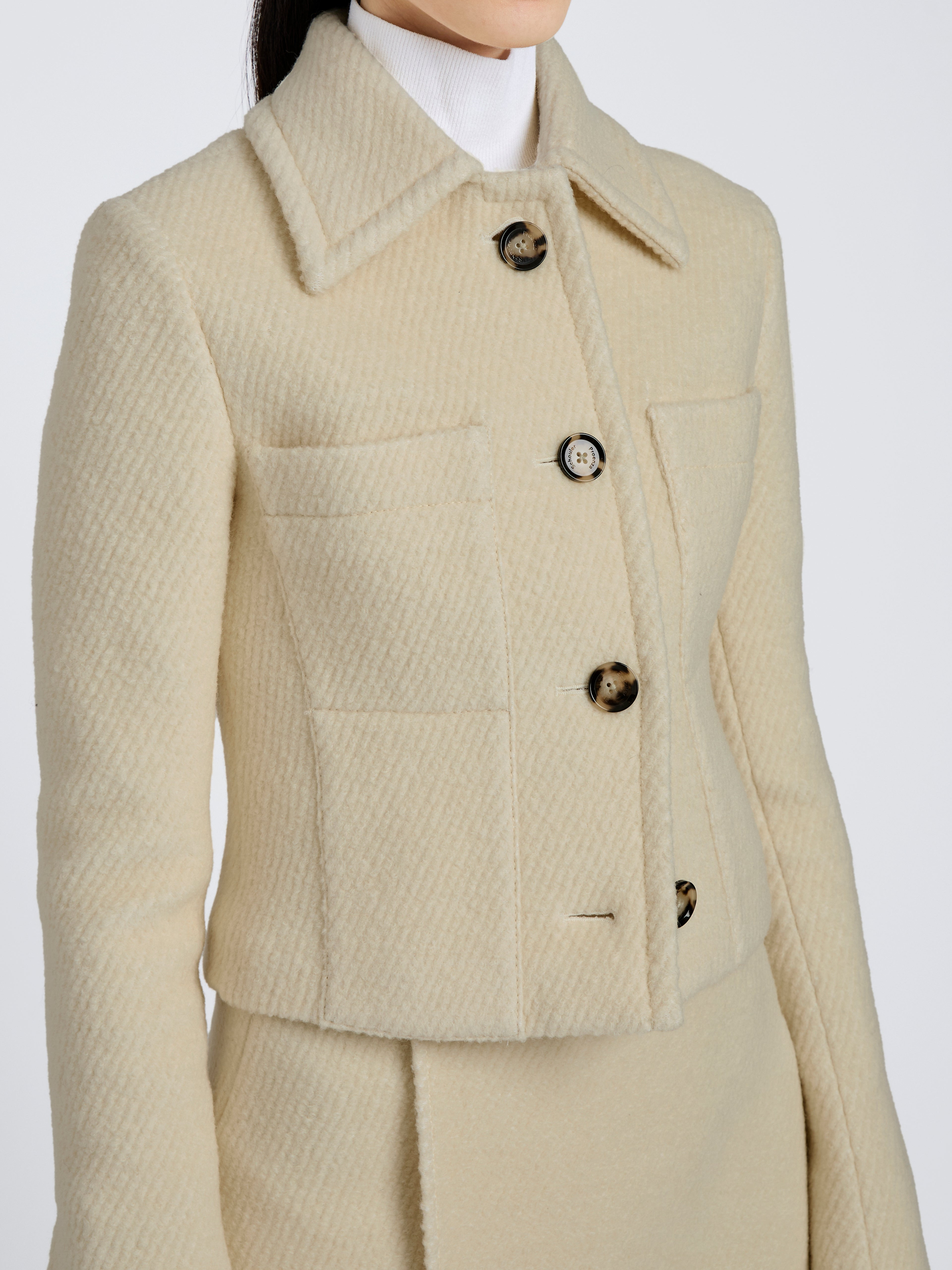 Kinsley Jacket in Boucle Twill Suiting - 6
