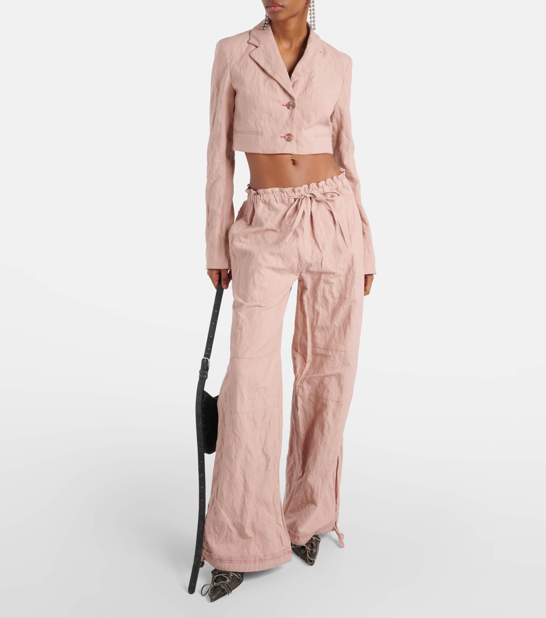 Jaza crinkled cotton-blend jacket - 2