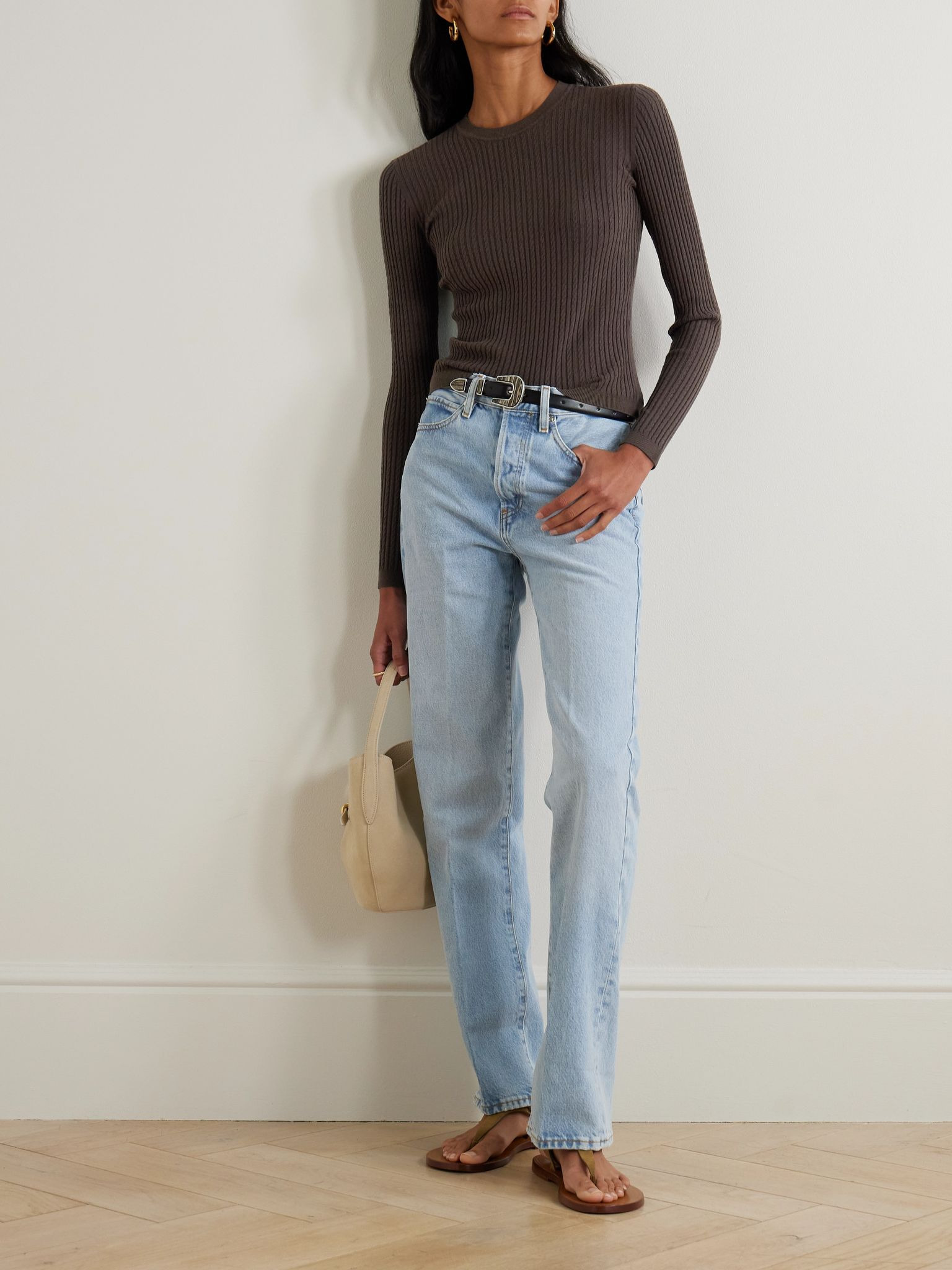The Vertical high-rise straight-leg jeans Light denim - 2