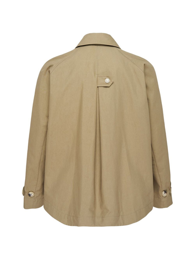 Simone Rocha draped-detail raglan-sleeve shirt jacket outlook